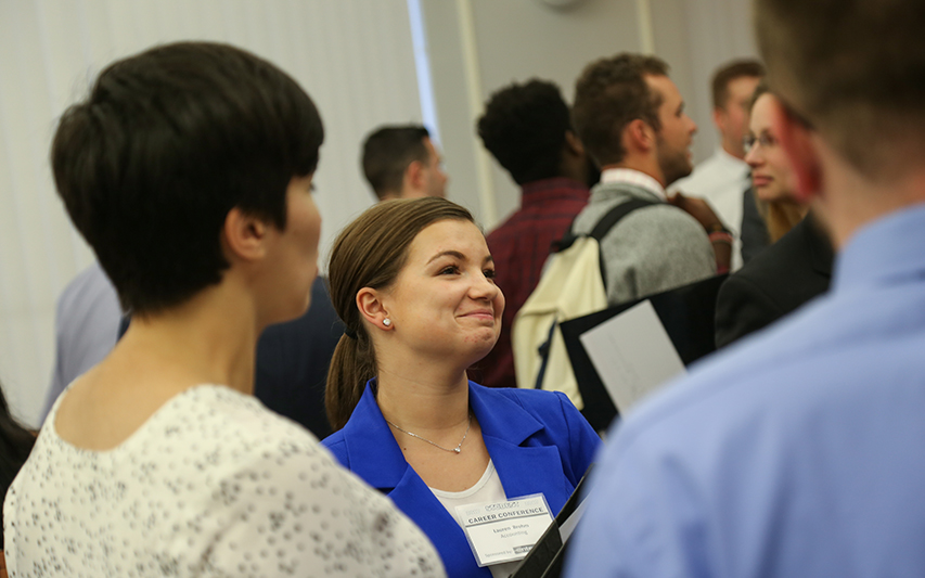 Students interact with employers at Career Conference