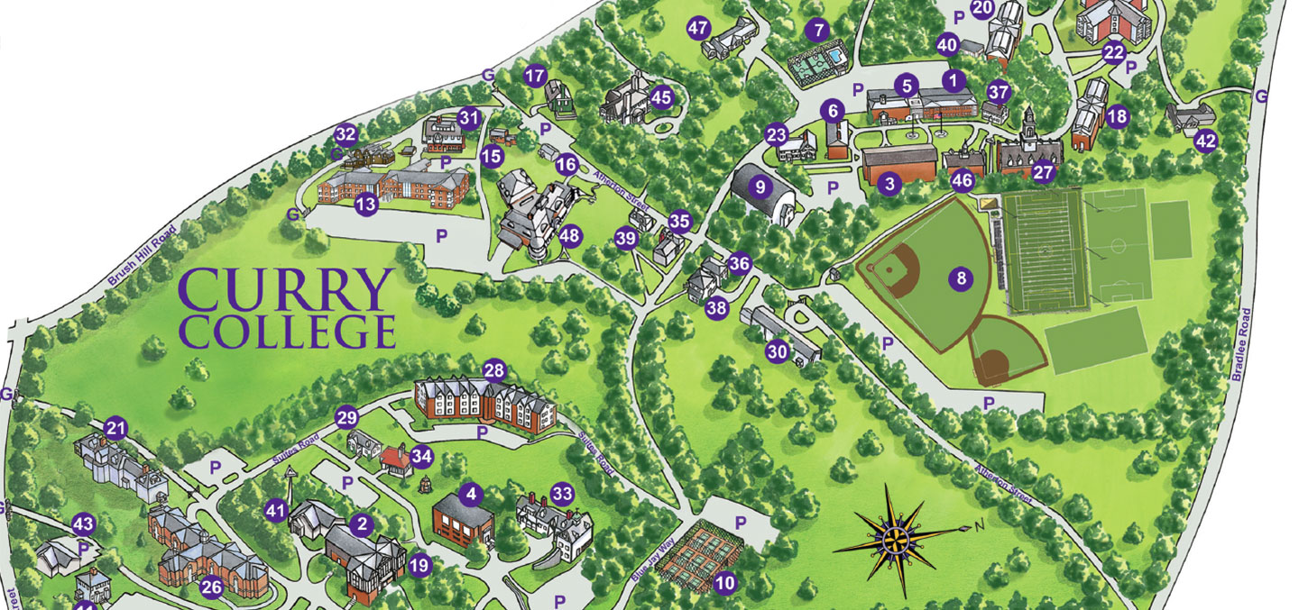 Curry College Campus Map Animation