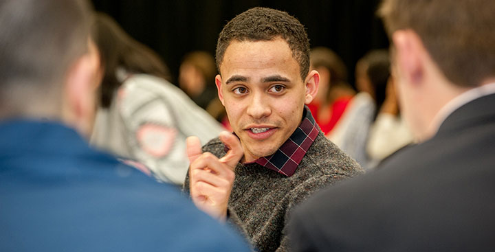 A Curry College alumnus mentors Curry College Students