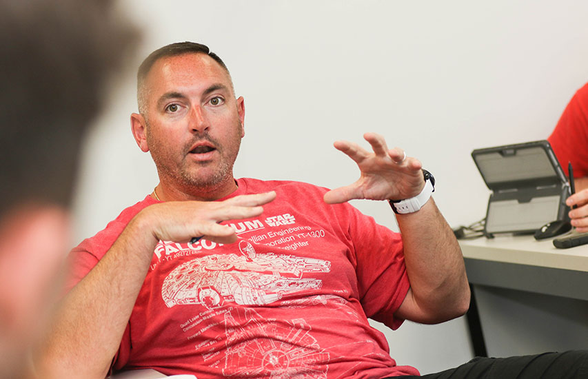 Curry College continuing education students in class pursuing a sociology degree
