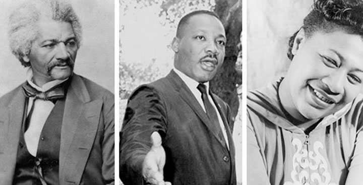 Various prominent activists, representing the African-American Studies Minor at Curry College