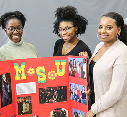 Multicultural Student Union members at the Involvement Fair