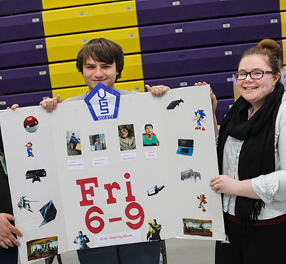 Video Game Society members at the Student Involvement Fair