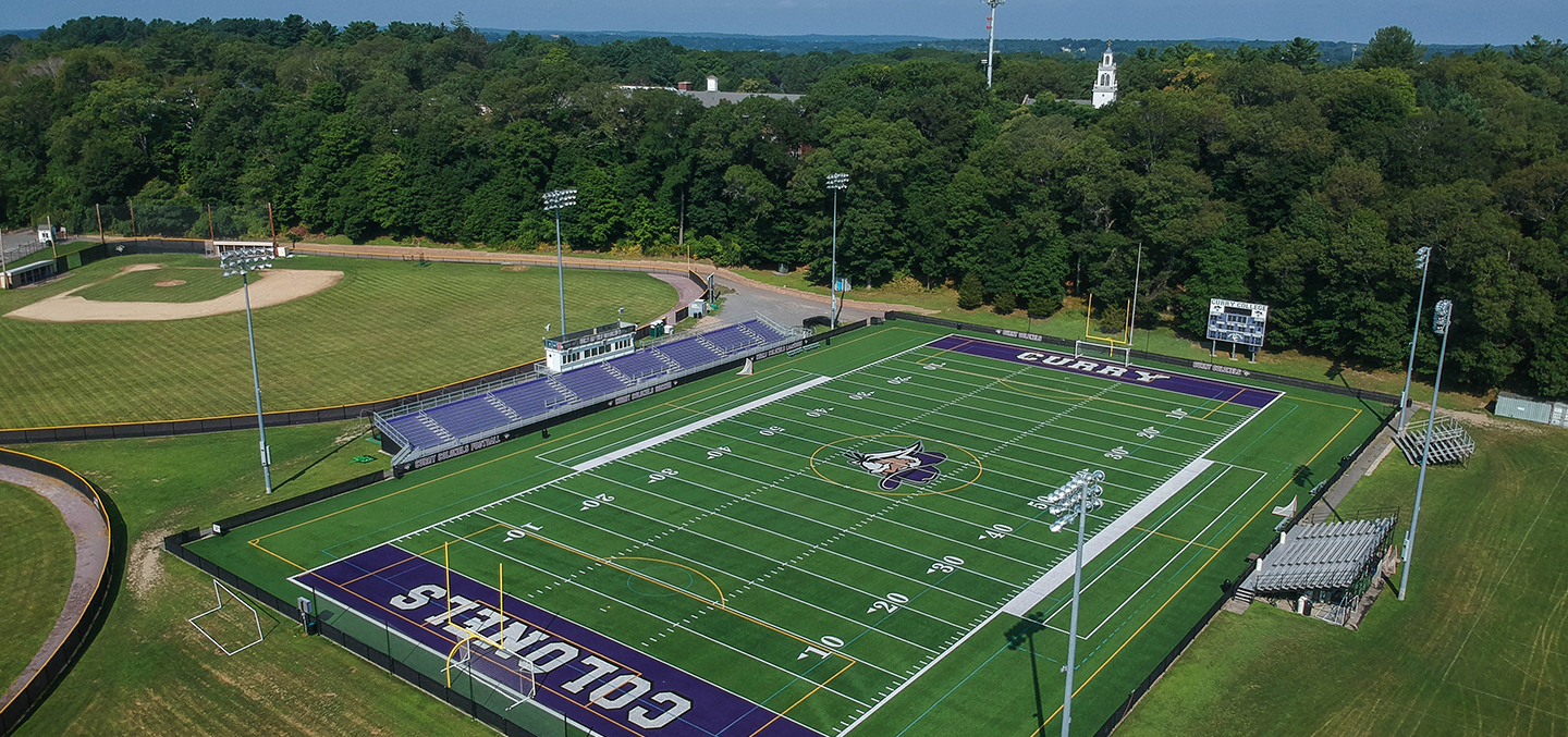 An aireal photo of Katz Field
